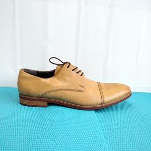 Aldo Mens Dress Oxford Tan Leather Shoes Size 11